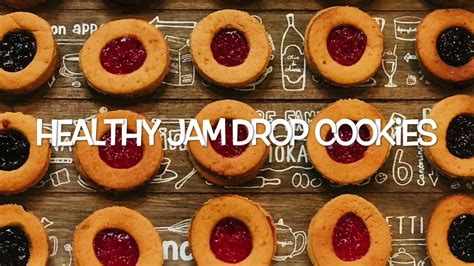 Healthy Jam Drop Cookies Whole Wheat Flour Jaggery Oven Or No Oven No Egg No Maida