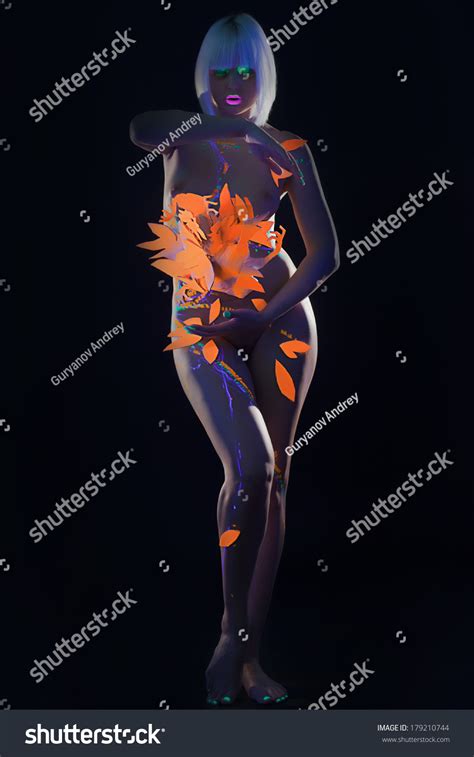Sensual Naked Girl Futuristic Design On Stock Photo Shutterstock