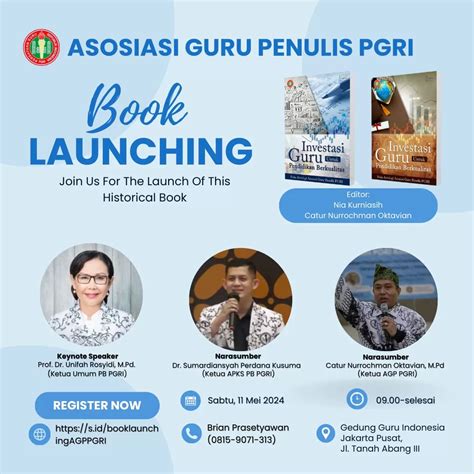 Asosiasi Guru Penulis PGRI Akan Mengadakan Peluncuran Buku Antologi