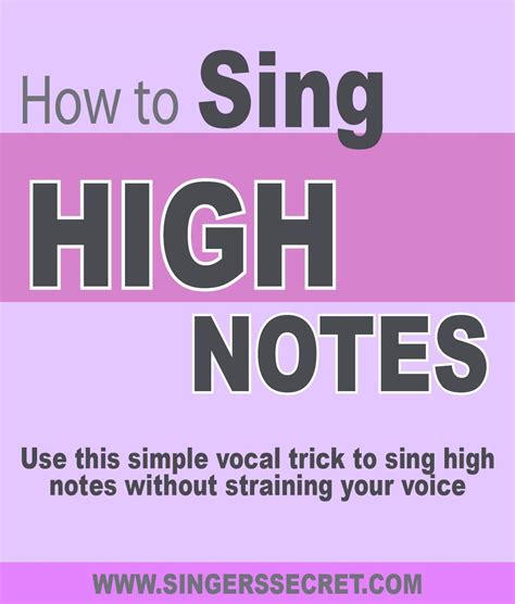 Use This Simple Vocal Trick To Sing High Notes Easily And Without