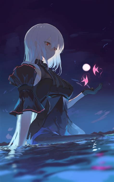 Safebooru 1girl Absurdres Arknights Black Dress Black Gloves Blurry Blurry Foreground Breasts