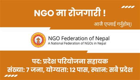 Futurerojgar Provincial Project Assistant Job Opportunity At NGO