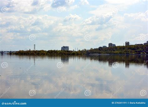 ?ity of Dnipro, a Metropolis with Skyscrapers, Houses, Bridges, Green ...