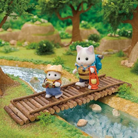 Sylvanian Families Set De Exploradores Hermanos Gato Latte Juguettos