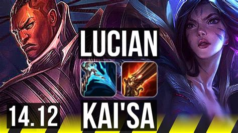 LUCIAN Nami Vs KAI SA Rakan ADC 6 1 4 600 Games EUW Master