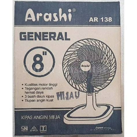 Jual Arashi General Fan Ar Kipas Angin Duduk Meja Deskfan Inchi