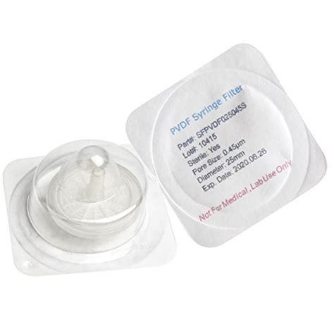 Buy Sterile Syringe Filters Pvdf Mm Diameter Um Pore Size