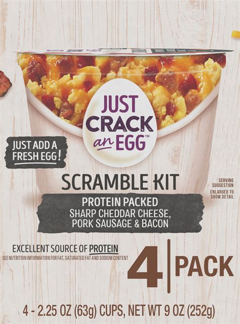 Just Crack An Egg Scramble Kit Protein Packed Planogram Left