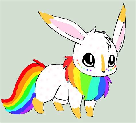 Rainbow Eevee Adoptclosed By Silverstrike2000 On Deviantart