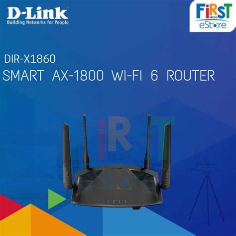 Jual D Link Dir X1860 Smart Ax 1800 Wi Fi 6 Router Di Seller First