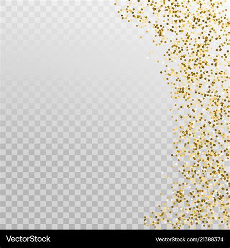 Glitter Gold Border Template Banner Royalty Free Vector