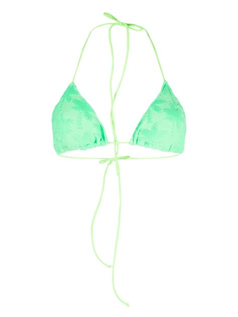 MC2 Saint Barth Leah Terry Triangle Bikini Top Farfetch