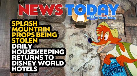 Splash Mountain Props Being Stolen Daily Housekeeping Returns To