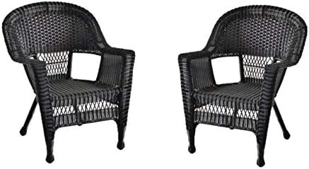 Amazon Jeco Resin Wicker Patio Chair In Espresso Set Of 2