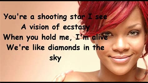 Rihanna Diamonds Lyrics Youtube