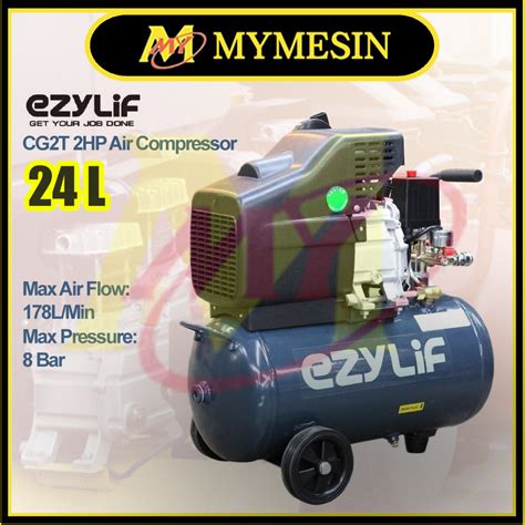 My Ezylif Cg T Hp Air Compressor L Tank V Angin Compressor Bar