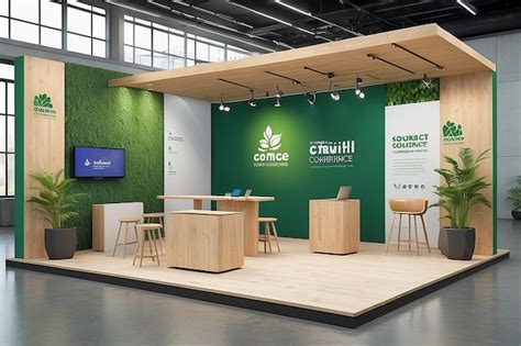 Premium Photo Sustainability Conference Branding Mockup Integrate The
