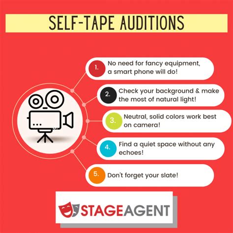 Self Tape Auditions Dos And Donts Stageagent Blog Stageagent