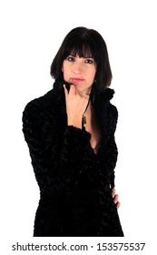 Plus Size Bbw Brunette Woman Posing Stock Photo 580120729 Shutterstock