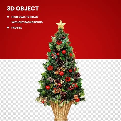 Premium PSD Christmas Tree With Gifts