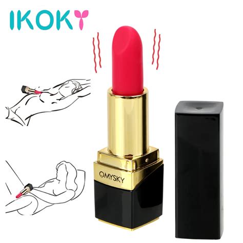 Ikoky Mini Lipstick Vibrator 10 Speed Bullet Vibrating Nipple Massage