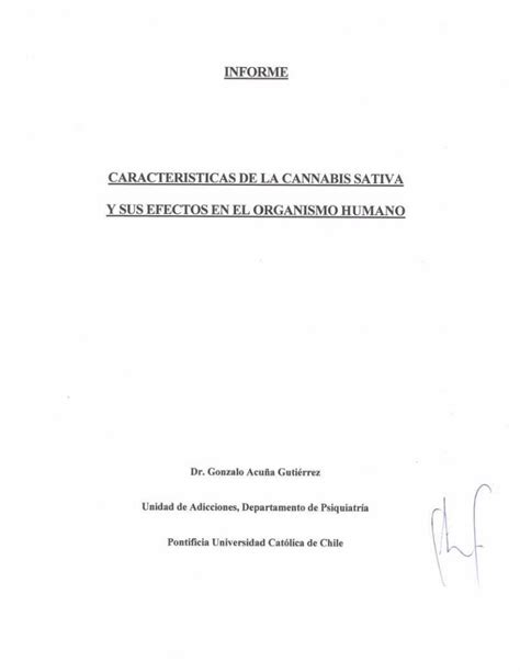 PDF INFORME CARACTERISTICAS DE LA CANNABIS PDF FileINFORME