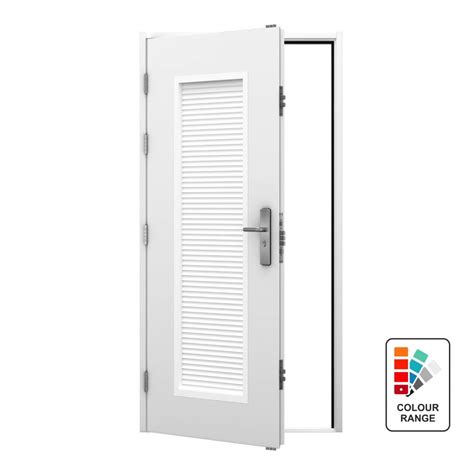 Louvred Steel Door Security Latham S Steel Doors