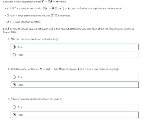 Solved Consider A Linear Regression Model Y XB Oe Where Chegg