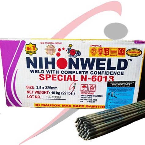 Per Pack Nihonweld Welding Rod N 6013 N6013 332” 25mm 5kgs Lazada Ph