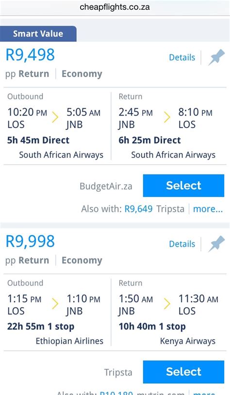 Cheapest Flight To South Africa Travel Nigeria