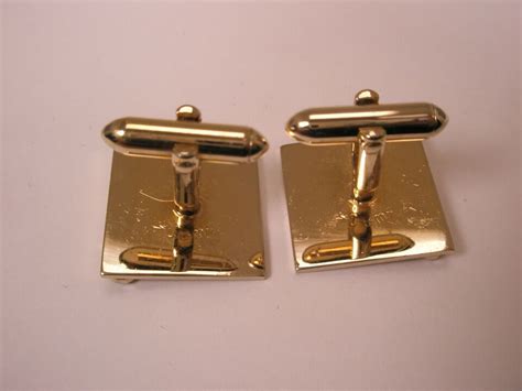 S Monogram Engraved Initial Letter Font Vintage SWANK Cuff Links Steve