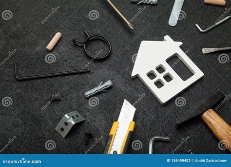 Home Service Repair Construction Fix House Background Stock Photo