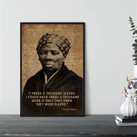 Harriet Tubman Quote Poster Women S Liberation Poster Etsy