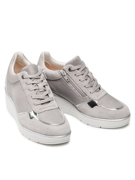 Sneakers Geox D Ilde A D Raa C Grau Eschuhe De