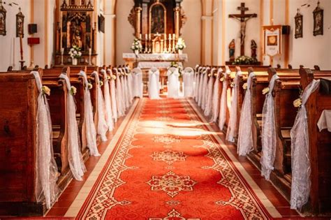 Premium Photo Church Wooden Bench Interior View Of A Modern Church