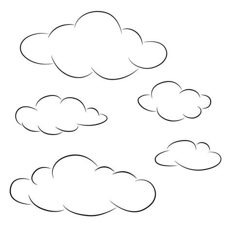 8,218,429 Cloud line drawing Vector Images | Depositphotos