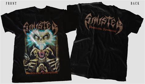 SINISTER - Diabolical Summoning - Death Metal Band T-Shirt - SquadTee.com