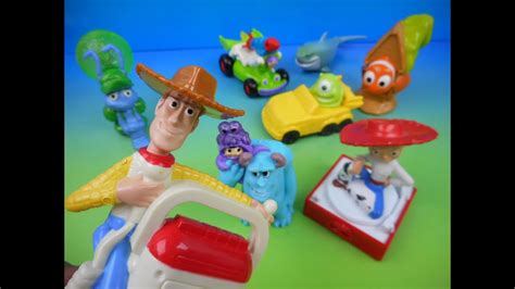 2004 McDONALDS DISNEY PIXAR FULL SET OF 8 HAPPY MEAL COLLECTION VIDEO