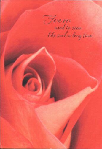 Red Rose Forever Is Not Long Enough I Love You Romance Hallmark Card Ebay