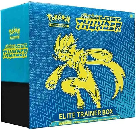 Pokemon Sun Moon Lost Thunder Zeraora Elite Trainer Box Booster Packs