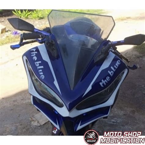 Jual Topeng Monster Kedok Cover Lampu Winglet Yamaha R15 OLD V1 V2 2014