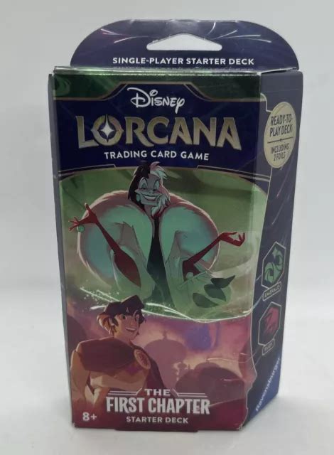 Disney Lorcana Tcg The First Chapter Starter Deck Ruby Emerald Tcg