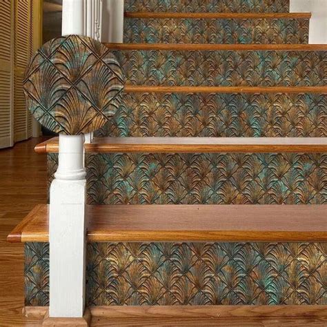 Industrial Copper Stair Riser Decal Peel And Stick Faux D Etsy