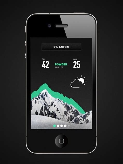 Frends Snow app on Behance #information #weather #ski #snow #app # ...