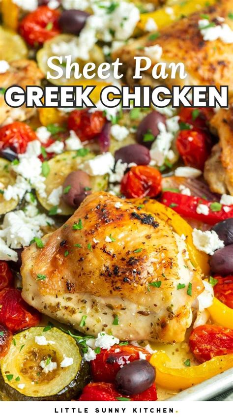 An Easy And Delicious 30 Minute One Pan Greek Sheet Pan Chicken And