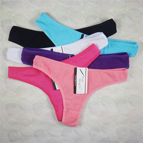 Womens Cotton Panties Girl Briefs Ms Cotton Thong Sexy Fashion Thong Sexy Thong Underwear 3