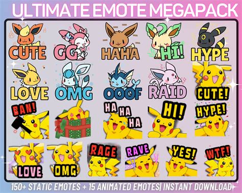 ULTIMATE Twitch Emote Megapack For Streamers Twitch Emotes Animated