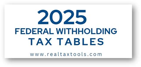 IRS Releases 2025 Federal Withholding Tax Tables Payroll Mate 2025 Has