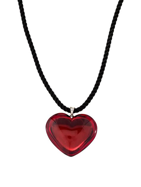 Baccarat Red Heart Pendant Necklace Necklaces Bcc20852 The Realreal