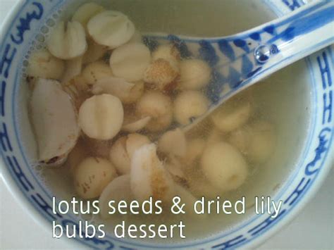 Cooking Pleasure: Lotus Seeds with Lily Bulbs Dessert